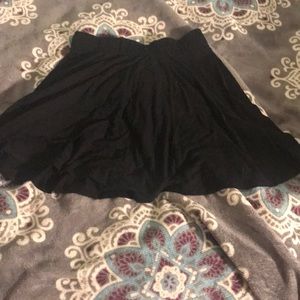 Black mini skirt